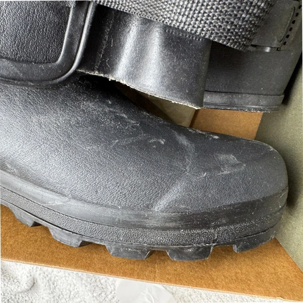 Le Chameau Vierzon M Rain Boots Mens 11.5 Black Rubber Waterproof Wellington